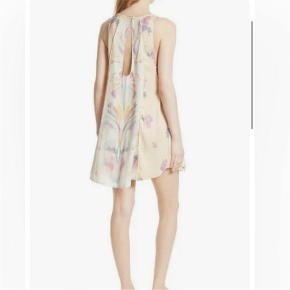 Free People Dream Free Watercolor Slip Tunic Mini Dress - Picture 15 of 16